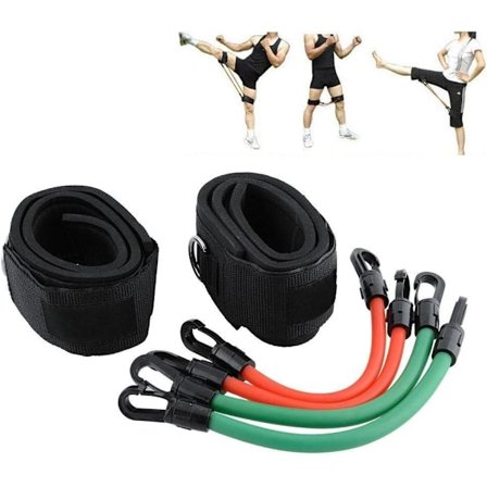 Latex Modstandsbånd til Ben, Lår, Gym, Yoga, Træning, Stærke Rør, Ankelremme, Pilates, Træning, Fitnessudstyr