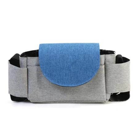 Baby vaippalaukun säilytyspussi kahvalla Vedenpitävä lähtevä säilytyslaukku Monitoiminen grey blue