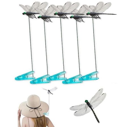 5–40 kpl 3D-sudenkorentoklipsit – keinotekoiset koristeelliset klipsit puutarhaan, parvekkeelle ja ulkokäyttöön_TF_TF