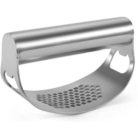 Hvitløkspresse Rocker, 304 Rustfritt Stål Hvitløkshakker Knuser P