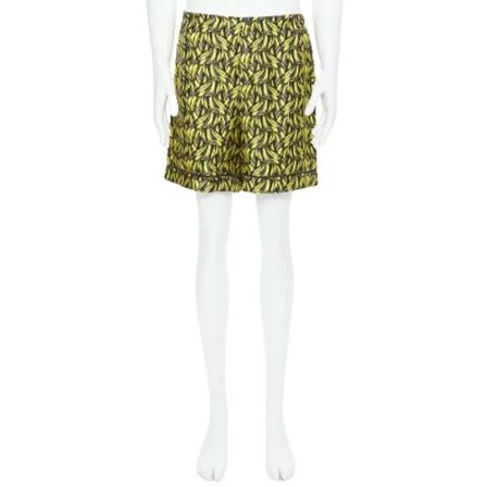 Prada Vintage Pre-owned Silk bottoms Gul, Dame Vintage Bukser