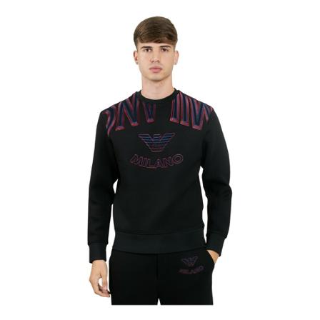 Emporio Armani, Sweatshirts Zwart, Heren, Maat:XL