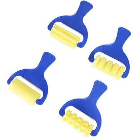 Små Mini Malerpensler Rulle Svamp DIY Tegneværktøj Kunstmaterialer