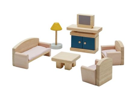 Dockhusmöbler storarum - Lyreco - Skola och förskola - Lekmaterial - Dockhus, bondgård och lekhus