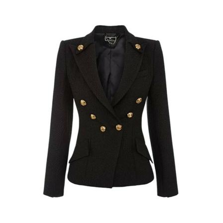 Elisabetta Franchi, Blazers Zwart, Dames, Maat:XS,stof