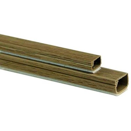 Plasfix 2406-3G Kabelkanal självhäftande, med lock, 2 m 12 x 7 mm, ekfärgad, Installationsmaterial