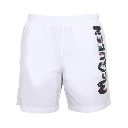 Alexander McQueen Swimwear Hvid, Herre Badeshorts