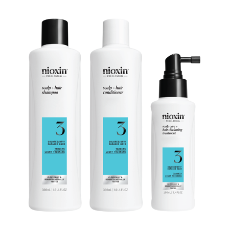 Nioxin System 3 Loyalty Kit, 300 ml + 300 ml + 100 ml