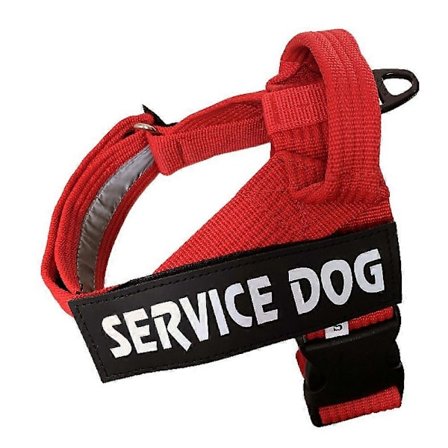 Servicehundsväst med högkvalitativ nylon, dragfri främre D-ring, vattentätt hundsele för medelstora till stora raser, reflekterande 