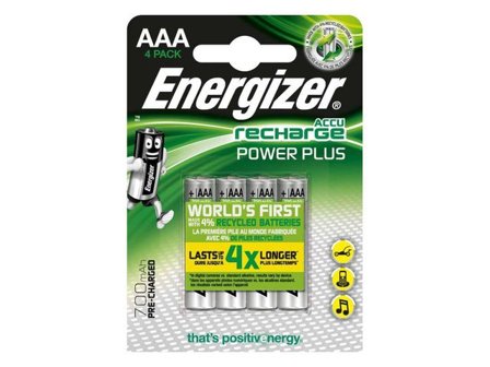 Energizer Batteri Laddbar P-P AAA 4/fp - Lyreco - Kontorsmaskiner - Batterier - Uppladdningsbara