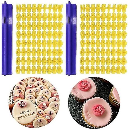 Fondant Udstikker Alfabetisk Tal Stempel Marcipan Dekoration