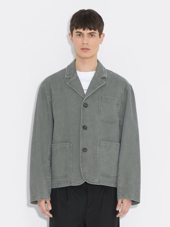 Holzweiler - Relaxed-Fit Twill Blazer - Dusty Blue - Mens - XXL