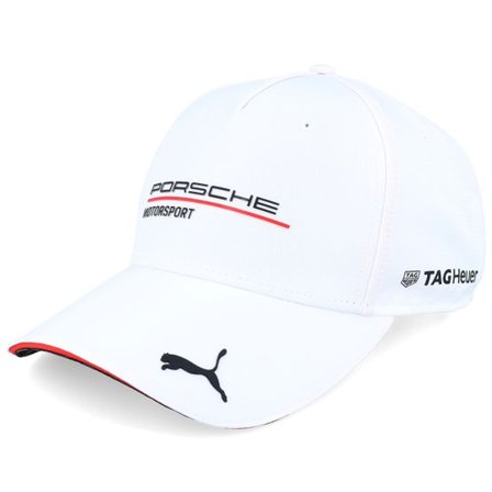 Porsche - Vit adjustable Keps - Porsche Motorsport Team White A-Frame Adjustable @ Hatstore