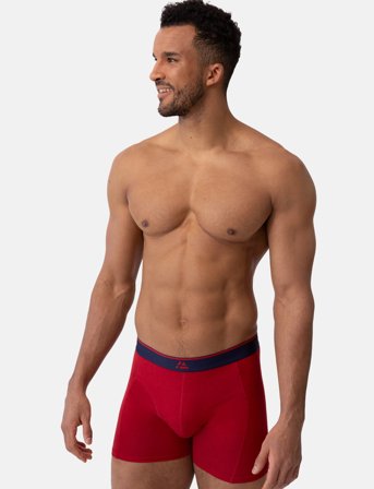 Danish Endurance Men's Bamboo Trunks - Red - XL