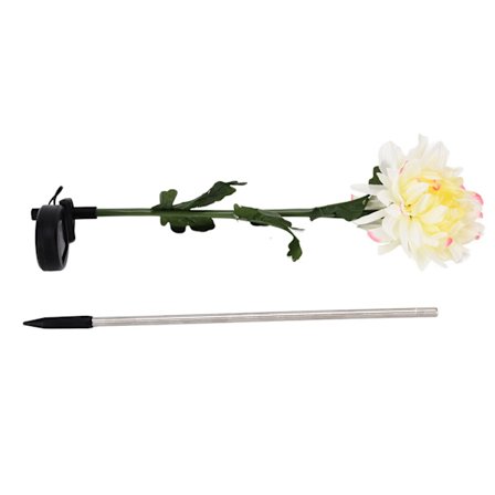 LED Solar Hagelys Vanntett Holdbar Automatisk Lading Dekorativ Hvit