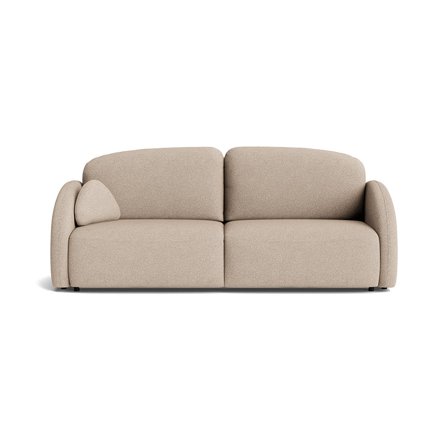 Salerno 3-Sitzer-Schlafsofa, Stauraum, Loop Beige, modernes Design mit Bettfunktion, Nozag-Federung, komfortable Polsterung, Breite 93cm