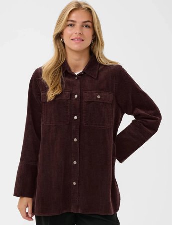 Culture Cubaela Klay Shirt Jacket - Brown - M