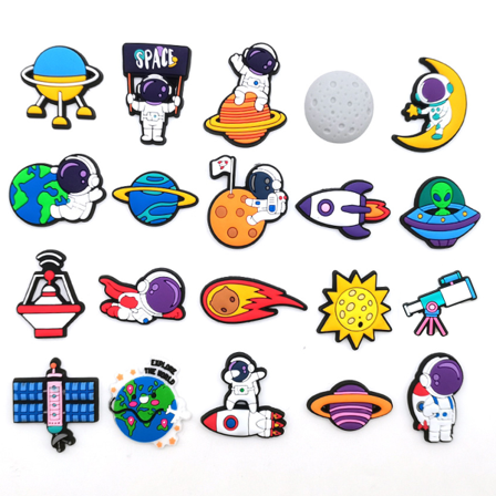 20st Astronaut-serien Skotillbehör för Croc Charms för tonåringar