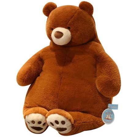 Nalle Gosedjur Plyschleksak, Nalle Animerad Kroppskudde, Kawaii Gosedjur, Stor Gosedjur Hund Squishy Kudde Pojke Och Flicka Present (18 ")