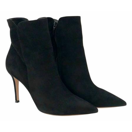 Gianvito Rossi Pre-owned Gianvito Rossi ankle Laarzen in black suede , Zwart , Dames , Maat: 39 EU Vintage Schoenen