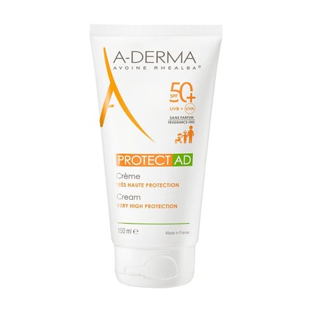 A-DERMA Protect AD Sun Cream SPF50+ 150 ml, Skincare, Til Mor & Barn, Skincare Til Børn