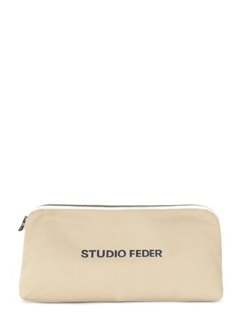 Celia Mini Toiletry Bag - Canvas Beige STUDIO FEDER