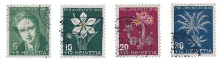 Schweiz 1946 - MICHEL 475/78 - Stemplet