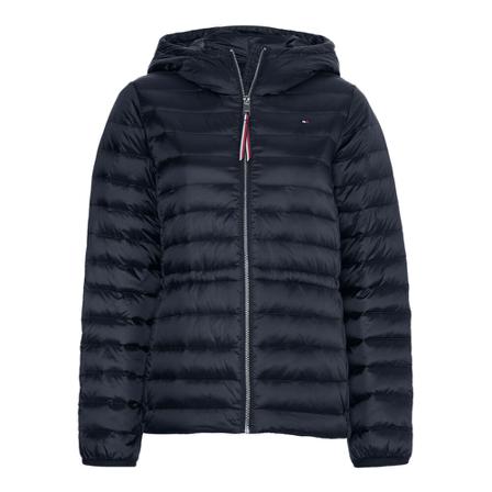 Tommy Hilfiger, Tommy Hilfiger Lichtgewicht donsjas donkerblauw Ww 0Ww 37264 DW5 Blauw, Dames, Maat:XS,Polyamide