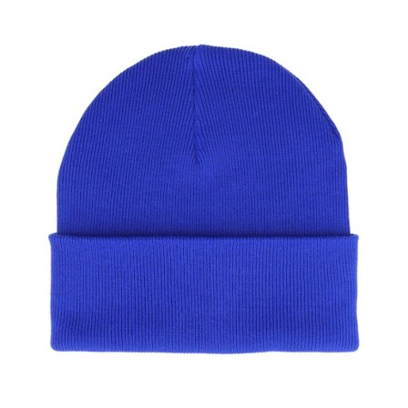 Beechfield - Modrá cuff Beanie - Organic Cotton Bright Royal Cuff @ Hatstore