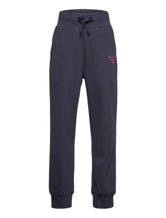 D2. Contrast Shield Sweat Pants Joggebukser Pysjbukser Blå GANT