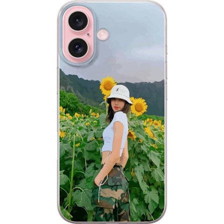 Kompatibelt Mobilskal till Apple Apple iPhone 16 Lisa Blackpink Solrosor K-pop Idol