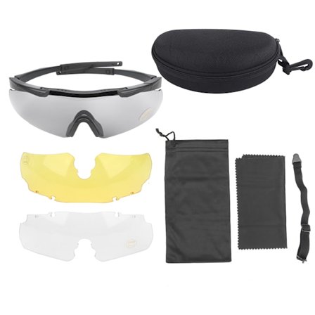 Professionelle udendørs skydebriller med udskiftelige linser