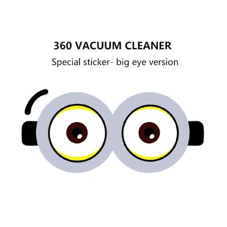 Söt kartong Big Eye Sticker För 360 Robotdammsugare S5 S7 X90 T90 Robotdelar Tillbehör Film