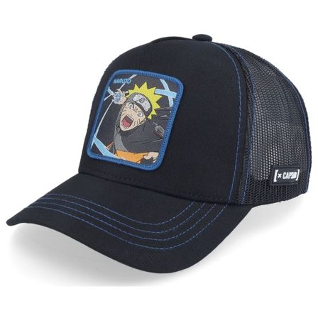 Capslab - Svart trucker Keps - Naruto Black Trucker @ Hatstore