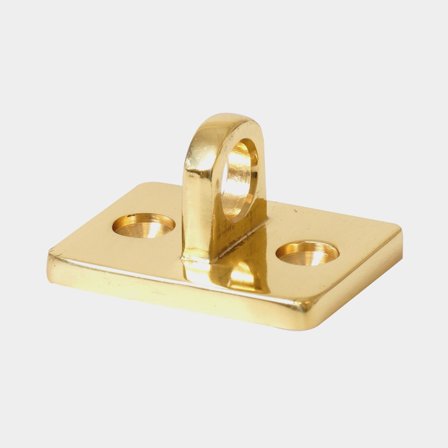 Väggbeslag för räckeslina, mässing