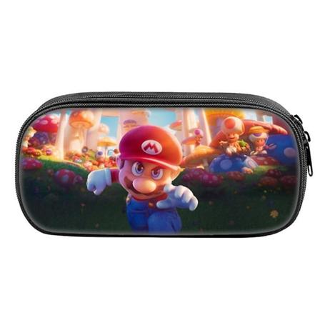 2023 Super Mario Bros -elokuvan 3D-tulostus Suurikapasiteettinen case Vetoketjullinen kynäpussi Paperilaukku lapsille Pojat Tytöt Opiskelija Takaisin 