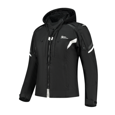 Motocyklová Bunda Rusty Stitches Taylor Černá/Bílá 46