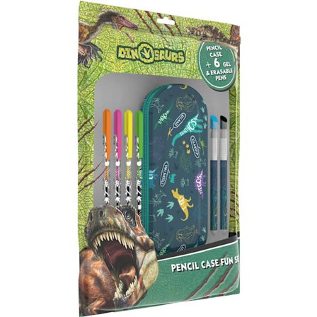 Dinosaur penalhus og 6 penne dinosaurer dino penalhus