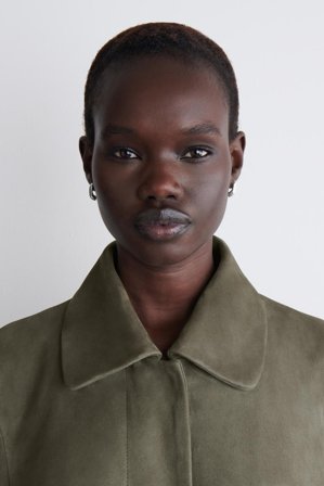 COS Women's Faceted Hoop Earrings in Silver-coloured