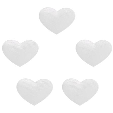 500 stk. Hjerteformet Svampsdekoration Bryllup Jubilæum Valentinsdag Festtilbehør (2,1 cm Hvid 500 stk. Pose)