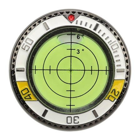 Golf Green Reader Dubbelsidig putting Aid Ball Marker med Bubble Level Exakt bärbart golftillbehör för sport utomhus Gul Vit