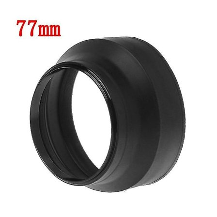 3-stegs 77 mm kamerahuv ersättningsdel antireflex gummiblendare