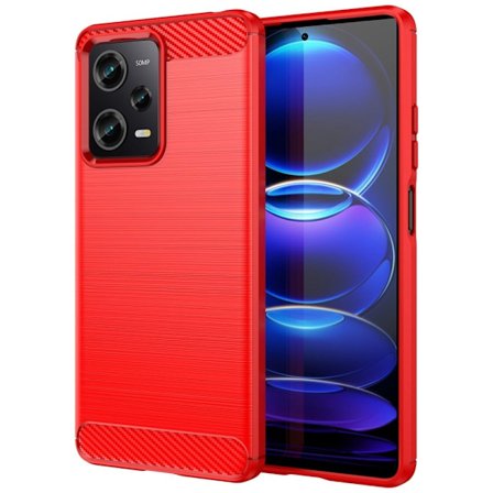 Carbon Flex Xiaomi Redmi Note 12 Pro skal - Röd