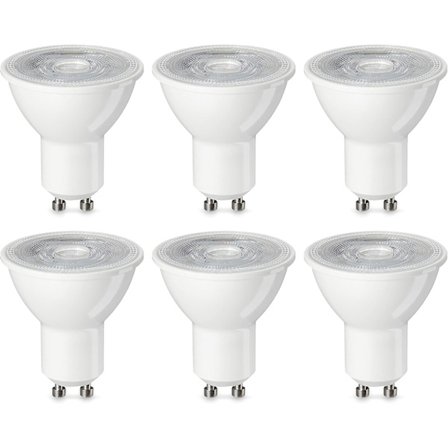 LED GU10 Spottivalo, Lämmin valkoinen, Ei himmennettävä - 6 kpl