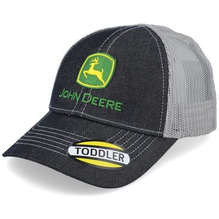 John Deere - Svart trucker Keps - Kids Dark Denim Meshback Black/Grey Trucker @ Hatstore