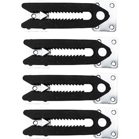 (4-pak) Sofaklemmer i stål, skridsikre sektionssofakoblinger til sofa