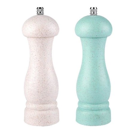 Salt- och pepparkvarn i högkvalitativt ekträ, justerbar grovhet och påfyllningsbar