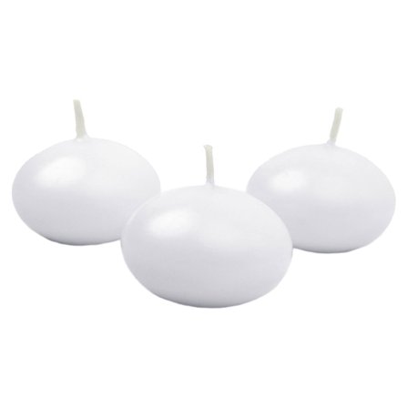 Flydende Lys Mat Hvid 50-pak