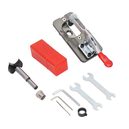 Hængsel Bor Jig Sæt Skab 35 mm Hulåbner Aluminiumlegering Træbearbejdningsguide Locator Boring Jig Kit