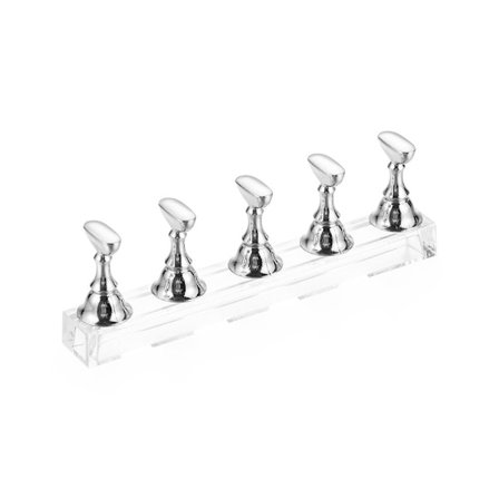 Nail Polish Practice Tips Nail Art Display Stand SILVER
